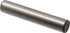 Made in USA - 5/8" Diam x 3-1/2" Pin Length Grade 8 Alloy Steel Standard Dowel Pin - Bright Finish, C 47-58 & C 60 (Surface) Hardness, 46,000 Lb (Single Shear), 92,000 Lb (Double Shear) Breaking Strength, 1 Beveled & 1 Rounded End - Apex Tool & Supply