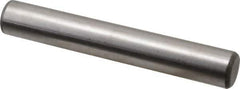 Made in USA - 3/4" Diam x 5" Pin Length Grade 8 Alloy Steel Standard Dowel Pin - Bright Finish, C 47-58 & C 60 (Surface) Hardness, 132,400 Lb (Double Shear), 66,200 Lb (Single Shear) Breaking Strength, 1 Beveled & 1 Rounded End - Apex Tool & Supply