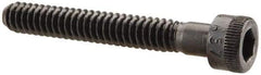 Made in USA - #10-24 UNC Hex Socket Drive, Socket Cap Screw - Alloy Steel, Black Oxide Finish, Partially Threaded, 1-3/8" Length Under Head - Apex Tool & Supply