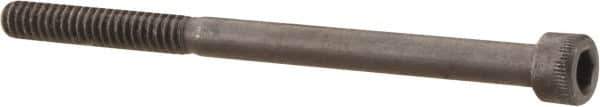 Made in USA - #10-24 UNC Hex Socket Drive, Socket Cap Screw - Alloy Steel, Black Oxide Finish, Partially Threaded, 2-3/4" Length Under Head - Apex Tool & Supply