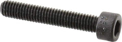 Made in USA - #10-32 UNF Hex Socket Drive, Socket Cap Screw - Alloy Steel, Black Oxide Finish, Partially Threaded, 1-1/8" Length Under Head - Apex Tool & Supply