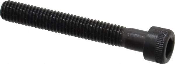 Made in USA - #10-32 UNF Hex Socket Drive, Socket Cap Screw - Alloy Steel, Black Oxide Finish, Partially Threaded, 1-3/8" Length Under Head - Apex Tool & Supply