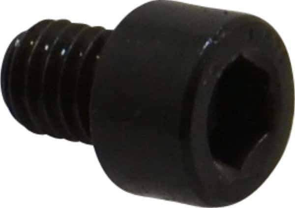 Made in USA - #10-32 UNF Hex Socket Drive, Socket Cap Screw - Alloy Steel, Black Oxide Finish, Fully Threaded, 1/4" Length Under Head - Apex Tool & Supply