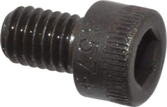 Made in USA - #10-32 UNF Hex Socket Drive, Socket Cap Screw - Alloy Steel, Black Oxide Finish, Fully Threaded, 5/16" Length Under Head - Apex Tool & Supply