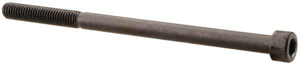 Made in USA - #10-32 UNF Hex Socket Drive, Socket Cap Screw - Alloy Steel, Black Oxide Finish, Partially Threaded, 3-1/4" Length Under Head - Apex Tool & Supply