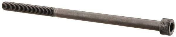 Made in USA - #10-32 UNF Hex Socket Drive, Socket Cap Screw - Alloy Steel, Black Oxide Finish, Partially Threaded, 3-1/2" Length Under Head - Apex Tool & Supply