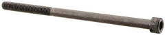 Made in USA - #10-32 UNF Hex Socket Drive, Socket Cap Screw - Alloy Steel, Black Oxide Finish, Partially Threaded, 3-1/2" Length Under Head - Apex Tool & Supply