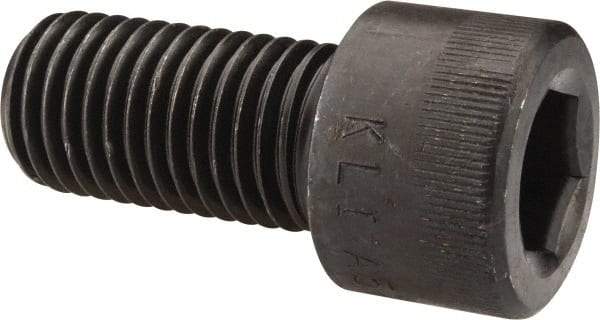 Made in USA - 1-8 UNC Hex Socket Drive, Socket Cap Screw - Alloy Steel, Black Oxide Finish, Fully Threaded, 2" Length Under Head - Apex Tool & Supply