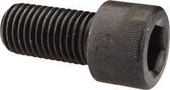 Made in USA - 1-8 UNC Hex Socket Drive, Socket Cap Screw - Alloy Steel, Black Oxide Finish, Fully Threaded, 2" Length Under Head - Apex Tool & Supply