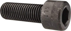 Made in USA - 1-8 UNC Hex Socket Drive, Socket Cap Screw - Alloy Steel, Black Oxide Finish, Fully Threaded, 2-3/4" Length Under Head - Apex Tool & Supply