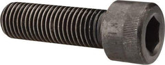 Made in USA - 1-8 UNC Hex Socket Drive, Socket Cap Screw - Alloy Steel, Black Oxide Finish, Fully Threaded, 3-1/4" Length Under Head - Apex Tool & Supply