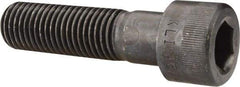 Made in USA - 1-8 UNC Hex Socket Drive, Socket Cap Screw - Alloy Steel, Black Oxide Finish, Partially Threaded, 3-3/4" Length Under Head - Apex Tool & Supply