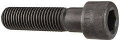 Made in USA - 1-8 UNC Hex Socket Drive, Socket Cap Screw - Alloy Steel, Black Oxide Finish, Partially Threaded, 4" Length Under Head - Apex Tool & Supply