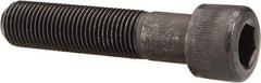 Made in USA - 1-8 UNC Hex Socket Drive, Socket Cap Screw - Alloy Steel, Black Oxide Finish, Partially Threaded, 4-1/4" Length Under Head - Apex Tool & Supply