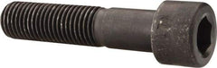 Made in USA - 1-8 UNC Hex Socket Drive, Socket Cap Screw - Alloy Steel, Black Oxide Finish, Partially Threaded, 4-1/2" Length Under Head - Apex Tool & Supply