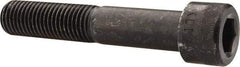Made in USA - 1-8 UNC Hex Socket Drive, Socket Cap Screw - Alloy Steel, Black Oxide Finish, Partially Threaded, 5-1/2" Length Under Head - Apex Tool & Supply