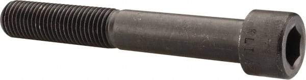 Made in USA - 1-8 UNC Hex Socket Drive, Socket Cap Screw - Alloy Steel, Black Oxide Finish, Partially Threaded, 7" Length Under Head - Apex Tool & Supply