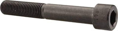 Made in USA - 1-8 UNC Hex Socket Drive, Socket Cap Screw - Alloy Steel, Black Oxide Finish, Partially Threaded, 7" Length Under Head - Apex Tool & Supply