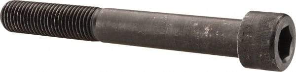 Made in USA - 1-8 UNC Hex Socket Drive, Socket Cap Screw - Alloy Steel, Black Oxide Finish, Partially Threaded, 8" Length Under Head - Apex Tool & Supply