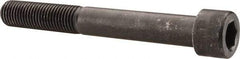 Made in USA - 1-8 UNC Hex Socket Drive, Socket Cap Screw - Alloy Steel, Black Oxide Finish, Partially Threaded, 8" Length Under Head - Apex Tool & Supply