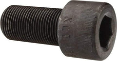 Made in USA - 1-14 UNF Hex Socket Drive, Socket Cap Screw - Alloy Steel, Black Oxide Finish, Fully Threaded, 2" Length Under Head - Apex Tool & Supply