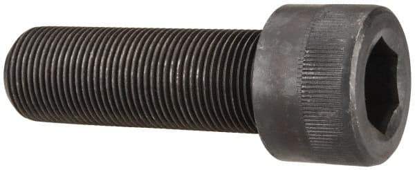 Made in USA - 1-14 UNF Hex Socket Drive, Socket Cap Screw - Alloy Steel, Black Oxide Finish, Fully Threaded, 3" Length Under Head - Apex Tool & Supply