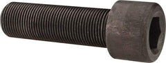 Made in USA - 1-14 UNF Hex Socket Drive, Socket Cap Screw - Alloy Steel, Black Oxide Finish, Fully Threaded, 3-1/4" Length Under Head - Apex Tool & Supply