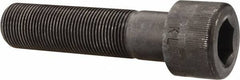 Made in USA - 1-14 UNF Hex Socket Drive, Socket Cap Screw - Alloy Steel, Black Oxide Finish, Partially Threaded, 4" Length Under Head - Apex Tool & Supply