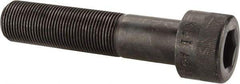 Made in USA - 1-14 UNF Hex Socket Drive, Socket Cap Screw - Alloy Steel, Black Oxide Finish, Partially Threaded, 4-1/2" Length Under Head - Apex Tool & Supply