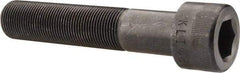 Made in USA - 1-14 UNF Hex Socket Drive, Socket Cap Screw - Alloy Steel, Black Oxide Finish, Partially Threaded, 5" Length Under Head - Apex Tool & Supply