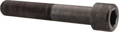 Made in USA - 1-14 UNF Hex Socket Drive, Socket Cap Screw - Alloy Steel, Black Oxide Finish, Partially Threaded, 6" Length Under Head - Apex Tool & Supply