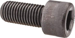 Made in USA - 1-1/8 - 7 UNC Hex Socket Drive, Socket Cap Screw - Alloy Steel, Black Oxide Finish, Fully Threaded, 2-1/2" Length Under Head - Apex Tool & Supply