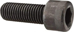 Made in USA - 1-1/8 - 7 UNC Hex Socket Drive, Socket Cap Screw - Alloy Steel, Black Oxide Finish, Fully Threaded, 3" Length Under Head - Apex Tool & Supply