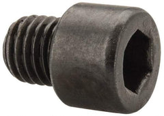 Made in USA - 1/4-28 UNF Hex Socket Drive, Socket Cap Screw - Alloy Steel, Black Oxide Finish, Fully Threaded, 1/4" Length Under Head - Apex Tool & Supply