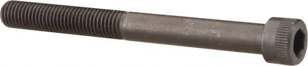Made in USA - 1/4-28 UNF Hex Socket Drive, Socket Cap Screw - Alloy Steel, Black Oxide Finish, Partially Threaded, 2-1/2" Length Under Head - Apex Tool & Supply