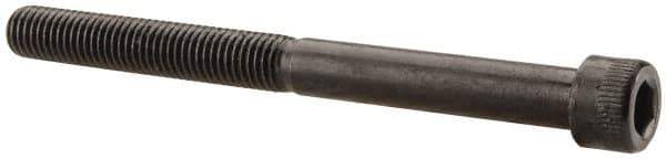 Made in USA - 1/4-28 UNF Hex Socket Drive, Socket Cap Screw - Alloy Steel, Black Oxide Finish, Partially Threaded, 2-3/4" Length Under Head - Apex Tool & Supply