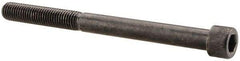 Made in USA - 1/4-28 UNF Hex Socket Drive, Socket Cap Screw - Alloy Steel, Black Oxide Finish, Partially Threaded, 3" Length Under Head - Apex Tool & Supply