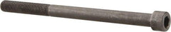 Made in USA - 1/4-28 UNF Hex Socket Drive, Socket Cap Screw - Alloy Steel, Black Oxide Finish, Partially Threaded, 3-1/2" Length Under Head - Apex Tool & Supply