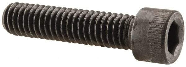 Made in USA - 5/16-18 UNC Hex Socket Drive, Socket Cap Screw - Alloy Steel, Black Oxide Finish, Fully Threaded, 1-3/8" Length Under Head - Apex Tool & Supply