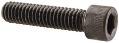 Made in USA - 5/16-18 UNC Hex Socket Drive, Socket Cap Screw - Alloy Steel, Black Oxide Finish, Fully Threaded, 1-3/8" Length Under Head - Apex Tool & Supply