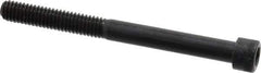 Made in USA - 5/16-18 UNC Hex Socket Drive, Socket Cap Screw - Alloy Steel, Black Oxide Finish, Partially Threaded, 3-1/2" Length Under Head - Apex Tool & Supply