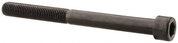 Made in USA - 5/16-24 UNF Hex Socket Drive, Socket Cap Screw - Alloy Steel, Black Oxide Finish, Partially Threaded, 3-1/2" Length Under Head - Apex Tool & Supply