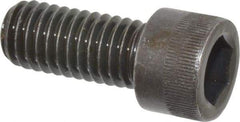 Made in USA - 7/16-14 UNC Hex Socket Drive, Socket Cap Screw - Alloy Steel, Black Oxide Finish, Fully Threaded, 1" Length Under Head - Apex Tool & Supply
