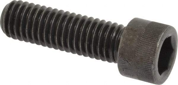 Made in USA - 7/16-14 UNC Hex Socket Drive, Socket Cap Screw - Alloy Steel, Black Oxide Finish, Fully Threaded, 1-1/2" Length Under Head - Apex Tool & Supply