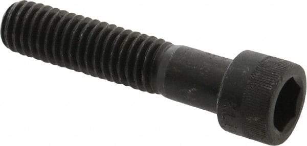 Made in USA - 7/16-14 UNC Hex Socket Drive, Socket Cap Screw - Alloy Steel, Black Oxide Finish, Partially Threaded, 2" Length Under Head - Apex Tool & Supply