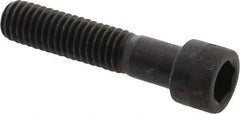 Made in USA - 7/16-14 UNC Hex Socket Drive, Socket Cap Screw - Alloy Steel, Black Oxide Finish, Partially Threaded, 2" Length Under Head - Apex Tool & Supply