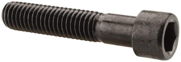 Made in USA - 7/16-14 UNC Hex Socket Drive, Socket Cap Screw - Alloy Steel, Black Oxide Finish, Partially Threaded, 2-1/4" Length Under Head - Apex Tool & Supply