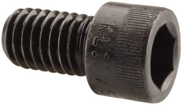 Made in USA - 7/16-14 UNC Hex Socket Drive, Socket Cap Screw - Alloy Steel, Black Oxide Finish, Fully Threaded, 3/4" Length Under Head - Apex Tool & Supply