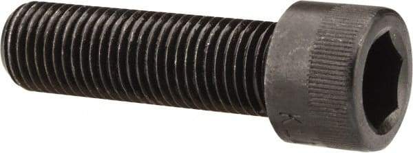 Made in USA - 7/16-20 UNF Hex Socket Drive, Socket Cap Screw - Alloy Steel, Black Oxide Finish, Fully Threaded, 1-1/2" Length Under Head - Apex Tool & Supply