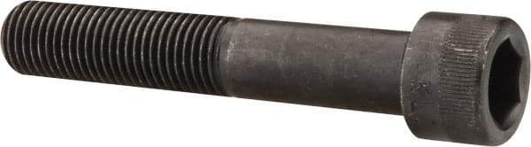 Made in USA - 7/16-20 UNF Hex Socket Drive, Socket Cap Screw - Alloy Steel, Black Oxide Finish, Partially Threaded, 2-1/2" Length Under Head - Apex Tool & Supply